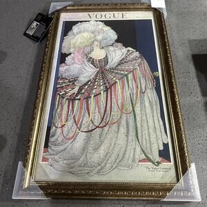 New Vintage Theme Vogue Magazine Covers Framed Artwork 15x24
